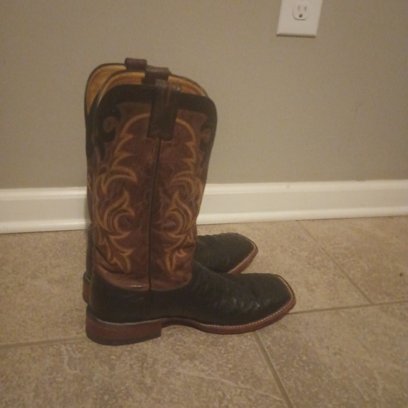 Justin Boots Shoes Justin 854 Mens Aqha Lifestyle Remuda Western Boot W Blk Full Quill